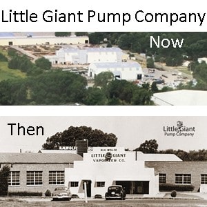 Little Giant Pump Company Then and How in Oklahoma city pcitured